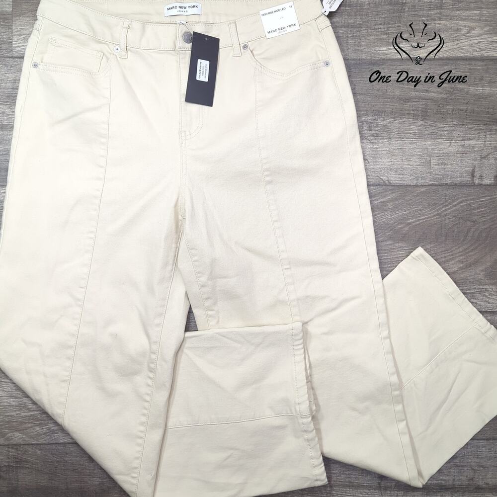 Marc New York High Rise Wide Leg Jeans Size 16